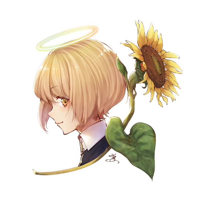 天使と向日葵